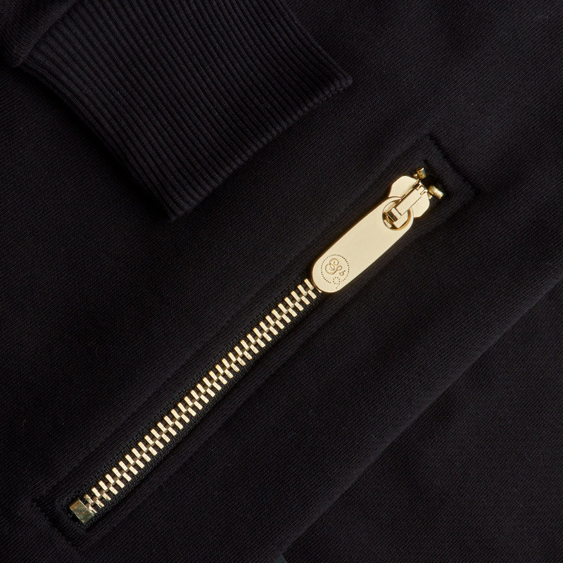 Full Signature tracksuit in black with gold plated accessory