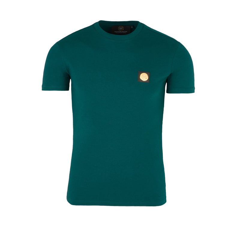 Green Signature T-shirt with gold plated badge