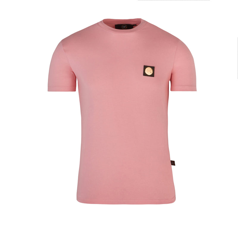 Pink Signature T-shirt with gold plated badge