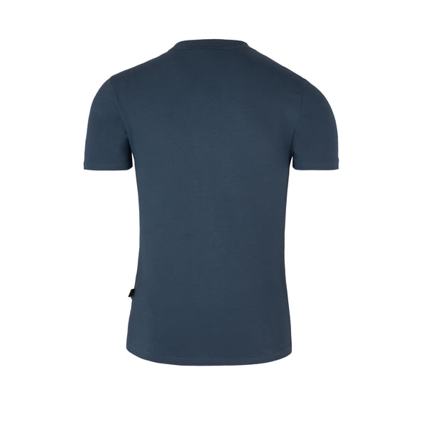 Dark blue Signature T-shirt with gold plated badge