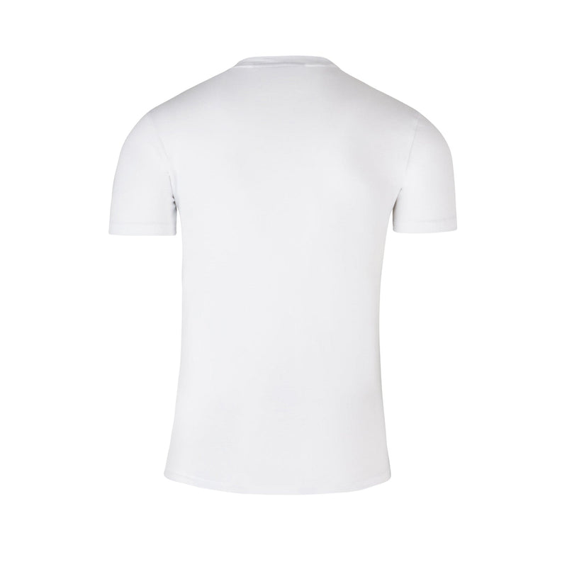 White Signature T-shirt with gold plated badge