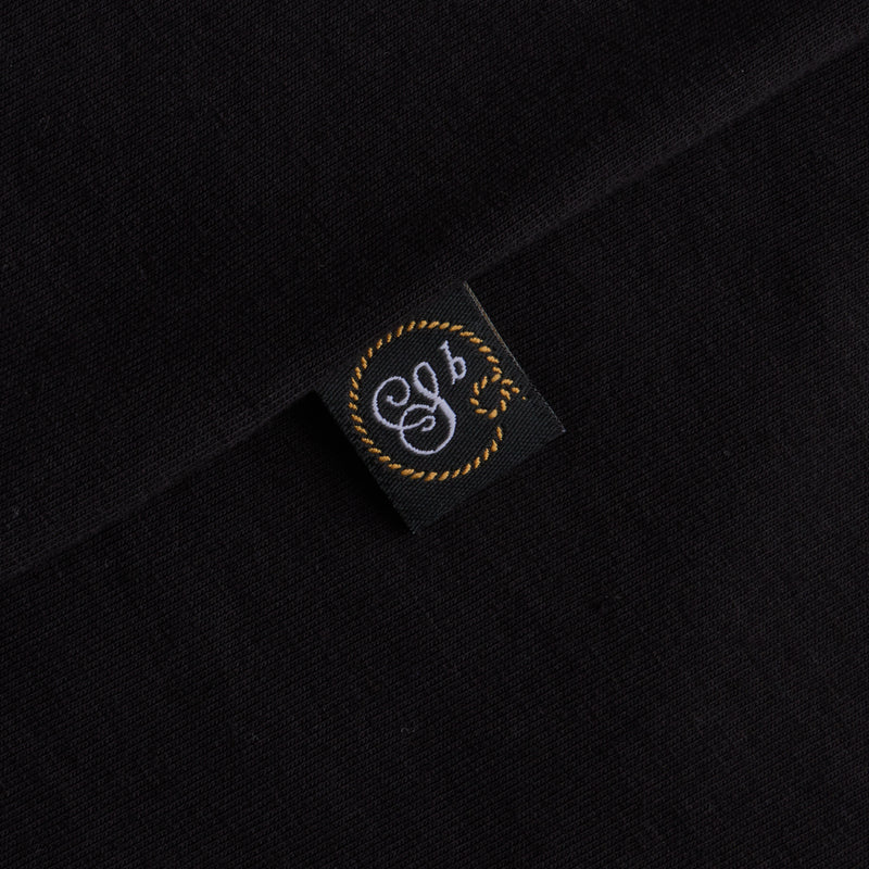 Black Signature hoodie with chrome badge