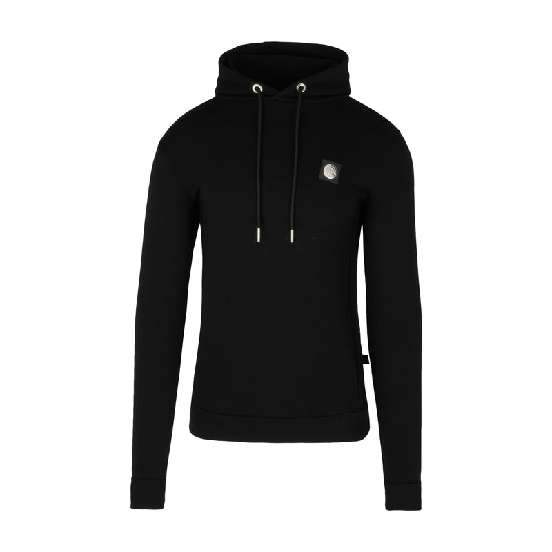 Black Signature hoodie with chrome badge