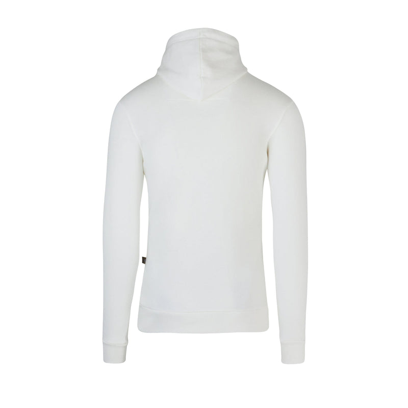 White Signature hoodie with gold plated badge